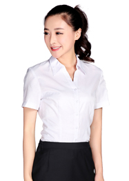 白色女士襯衫v領現貨批發TMCS-008 白色女士襯衫v領現貨批發TMCS-008