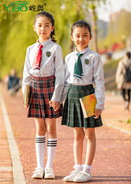 屹奧小學生夏季校服襯衫百褶裙套 屹奧小學生夏季校服襯衫百褶裙套